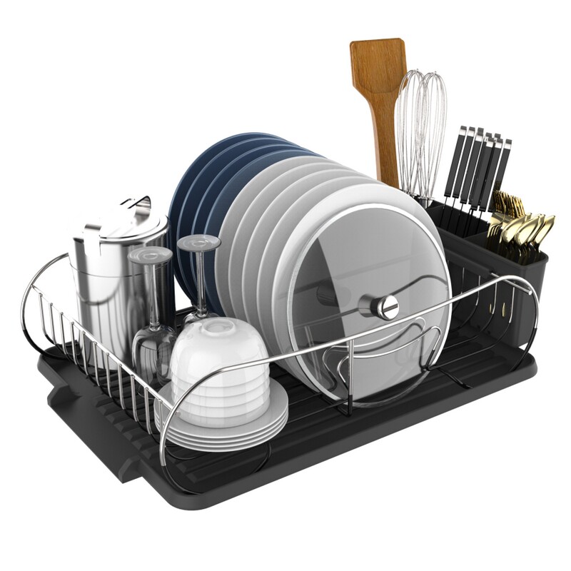 Radial dish rack